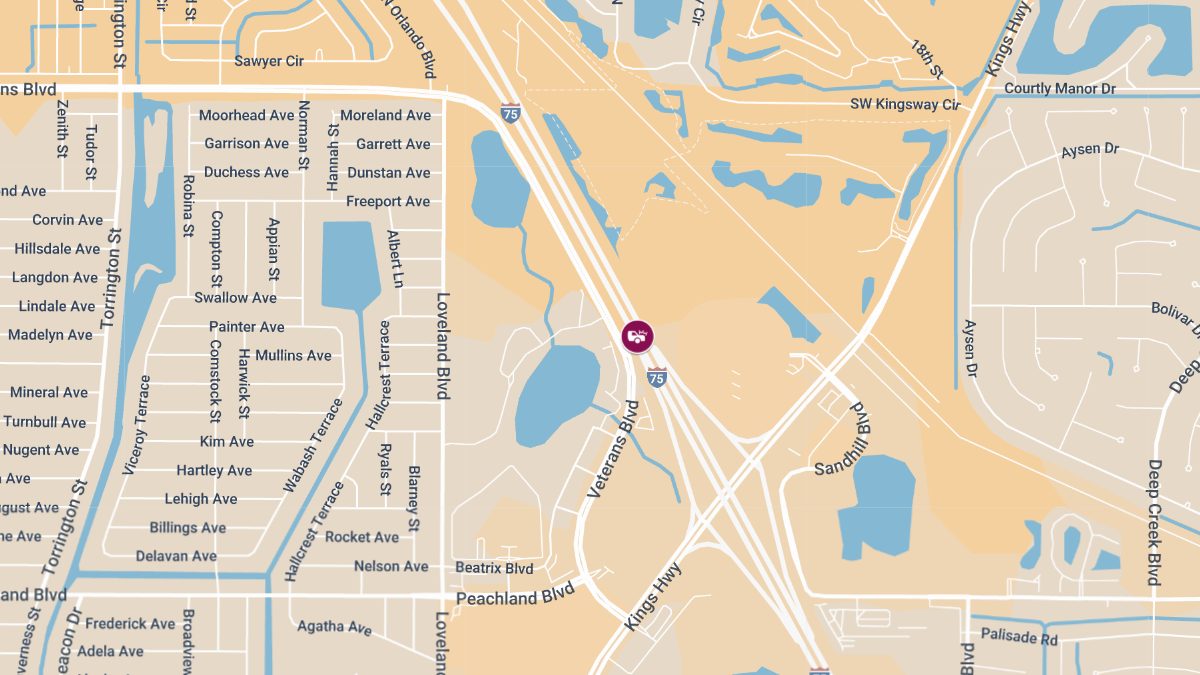 Crash with Injuries Reported on I-75 Near MM 182