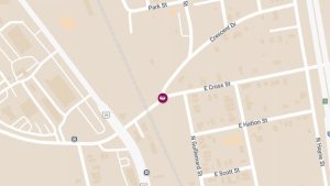 Crash with Injuries at E Cross St & Crescent Dr