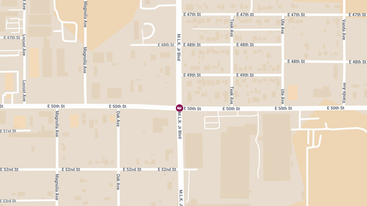 Crash with Injuries at MLK Jr Blvd & E 50th St