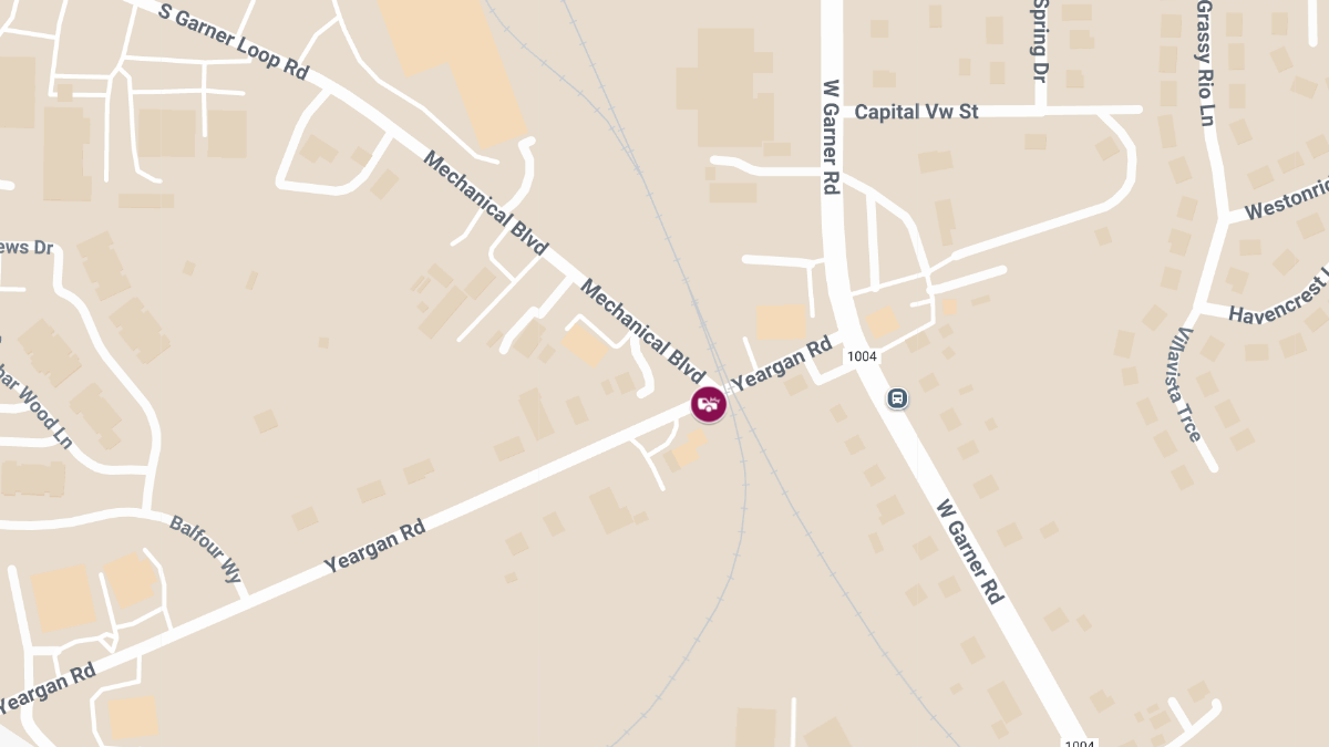 Crash with Injuries at Mechanical Blvd & Yeargan Rd