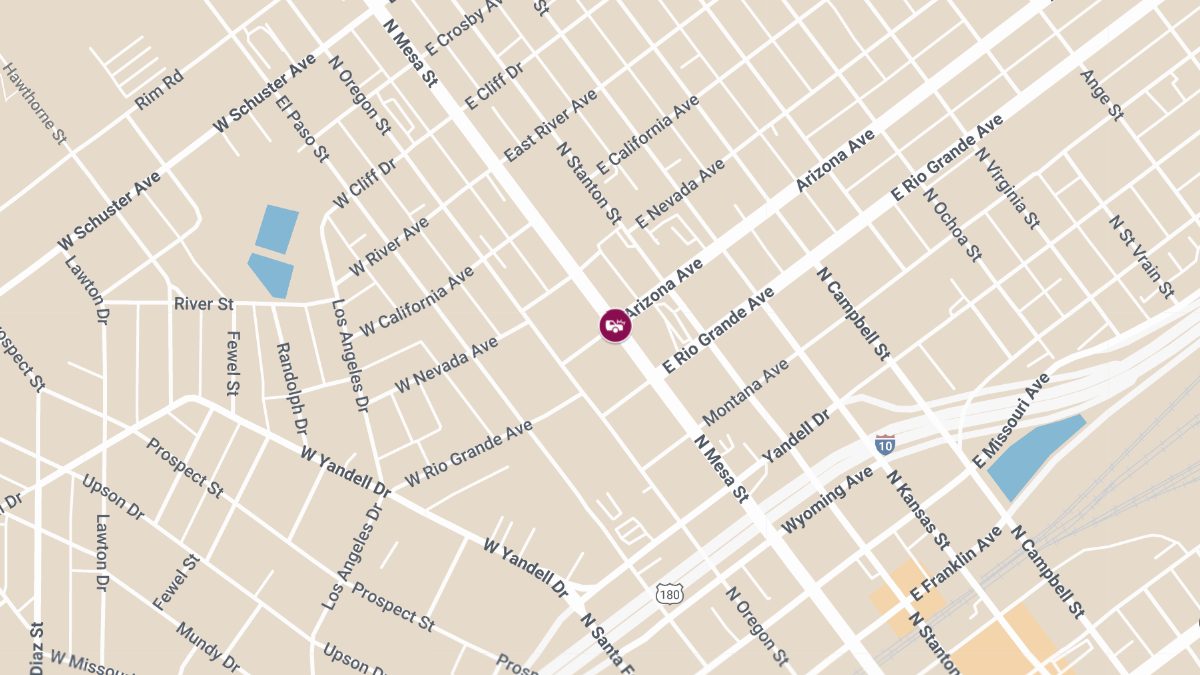 Crash with Injuries at N Mesa St and Arizona Ave