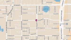 Crash with Injuries at W Amelia St & N Parramore Ave