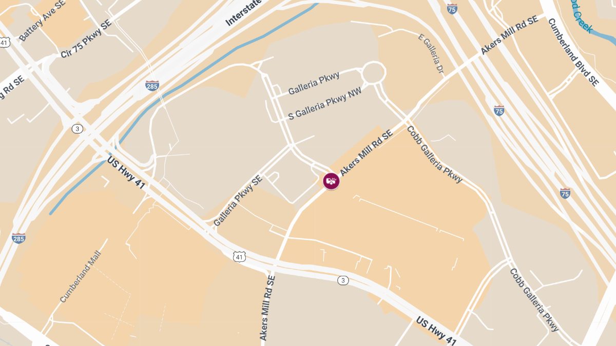 Crash with Injuries on Akers Mill Rd Near Cumberland