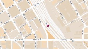 Crash with Injuries on Northbound I-5 Near Yesler Way