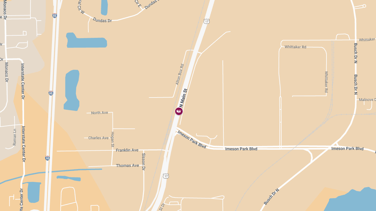 Driver Injured in Crash at Oaks Trailer Park Near N Main St
