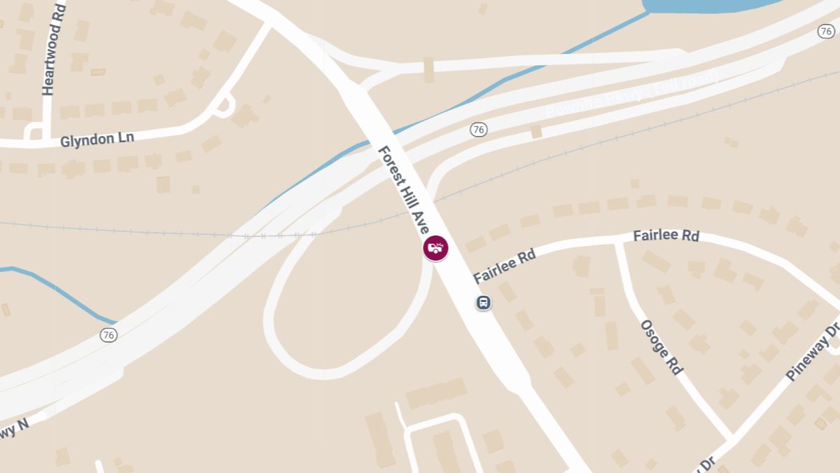 Entrapment and Injuries Reported in Crash at 6000 Forest Hill Ave