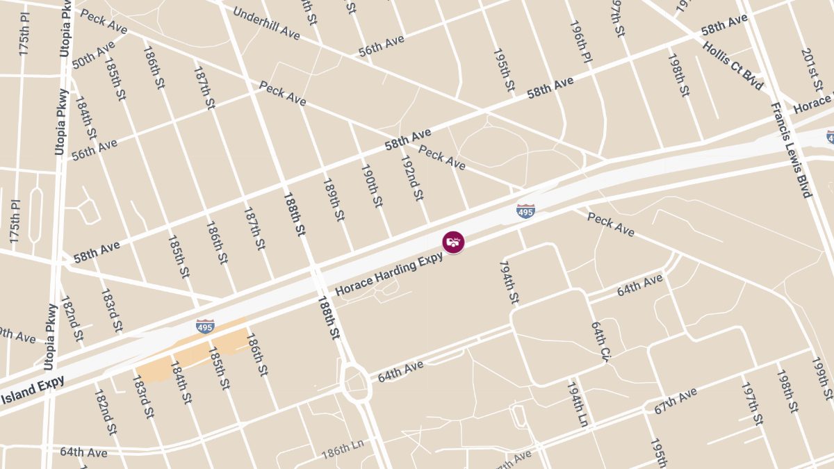Four-Vehicle Collision with Injuries on Horace Harding Expy at Tech Ave