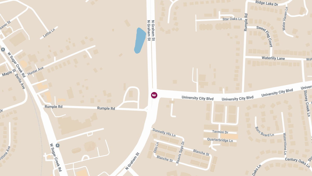 Hit-and-Run Crash with Injuries at University City Blvd & N Graham St