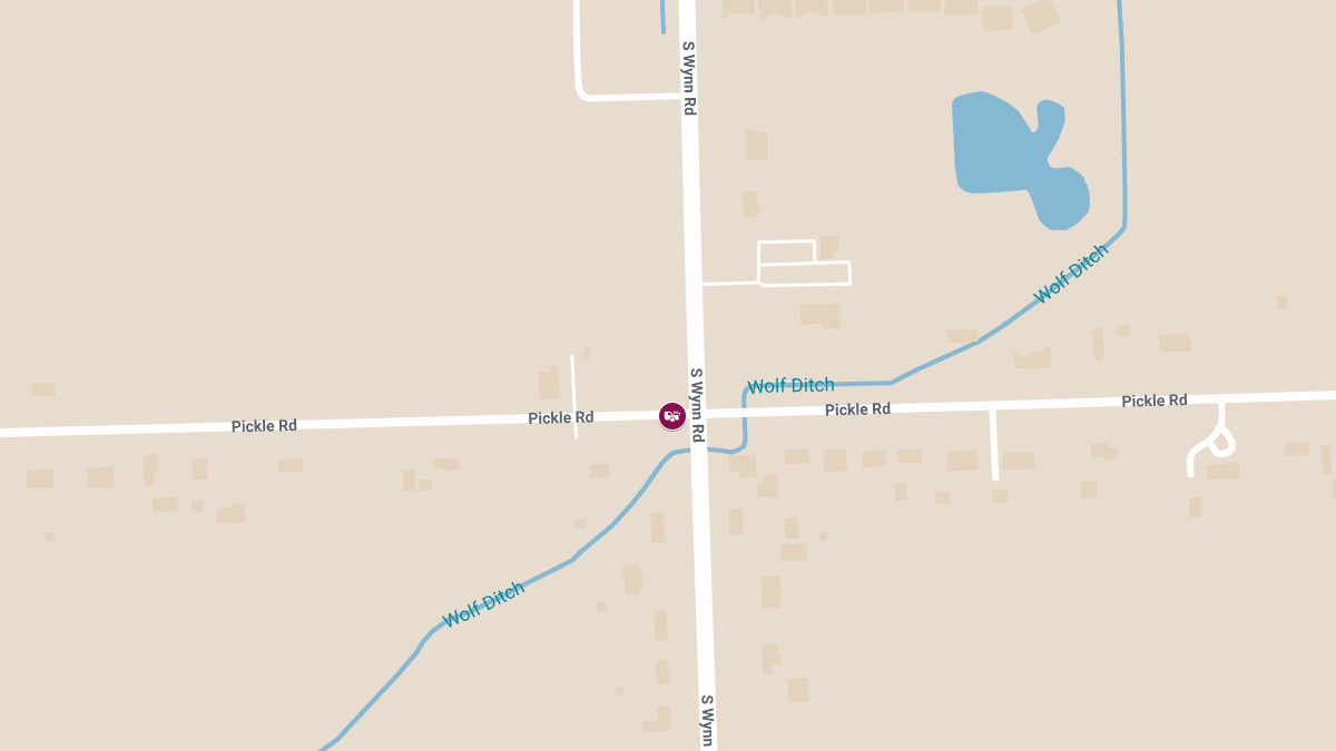 Injuries Reported in Crash at Pickle Rd & S Wynn Rd