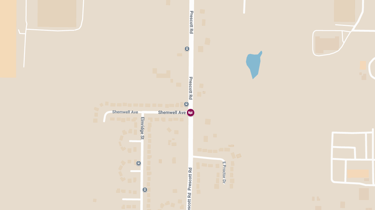 Injuries Reported in Crash at Prescott Rd and Shemwell Ave