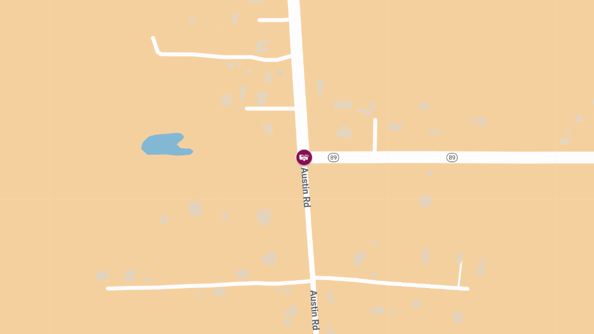 Injuries Reported in Crash on Austin Rd at LA 89
