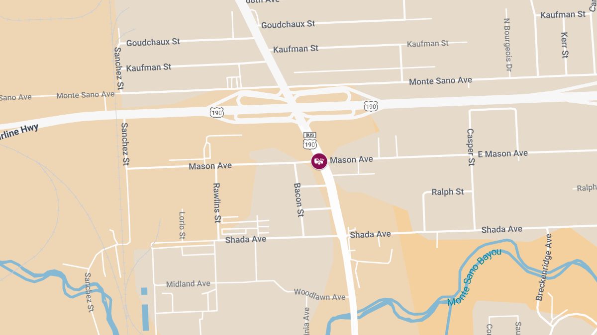 Injuries Reported in Crash on Scenic Hwy at Flicker St & Egret St