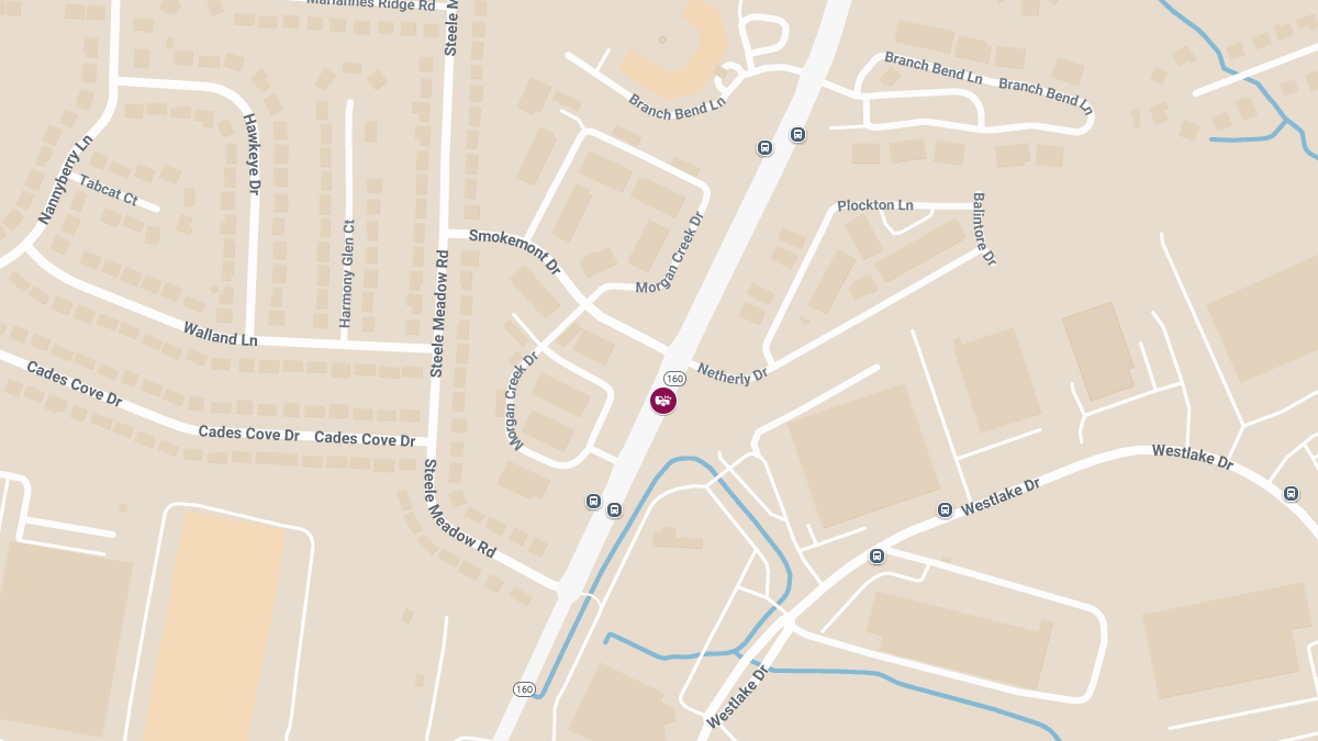 Injuries Reported in Crash on Steele Creek Rd