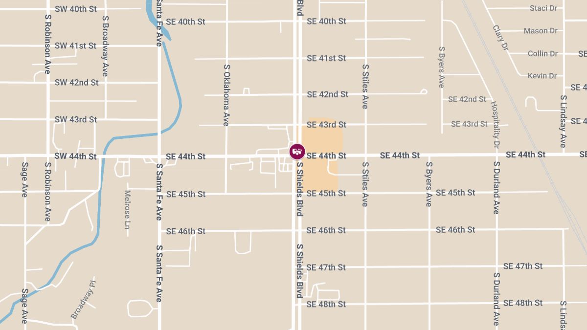 Injuries Reported in Multi-Vehicle Crash at SE 44th St & S Shields Blvd
