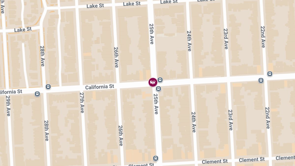 njuries in Collision at California St and 25th Ave