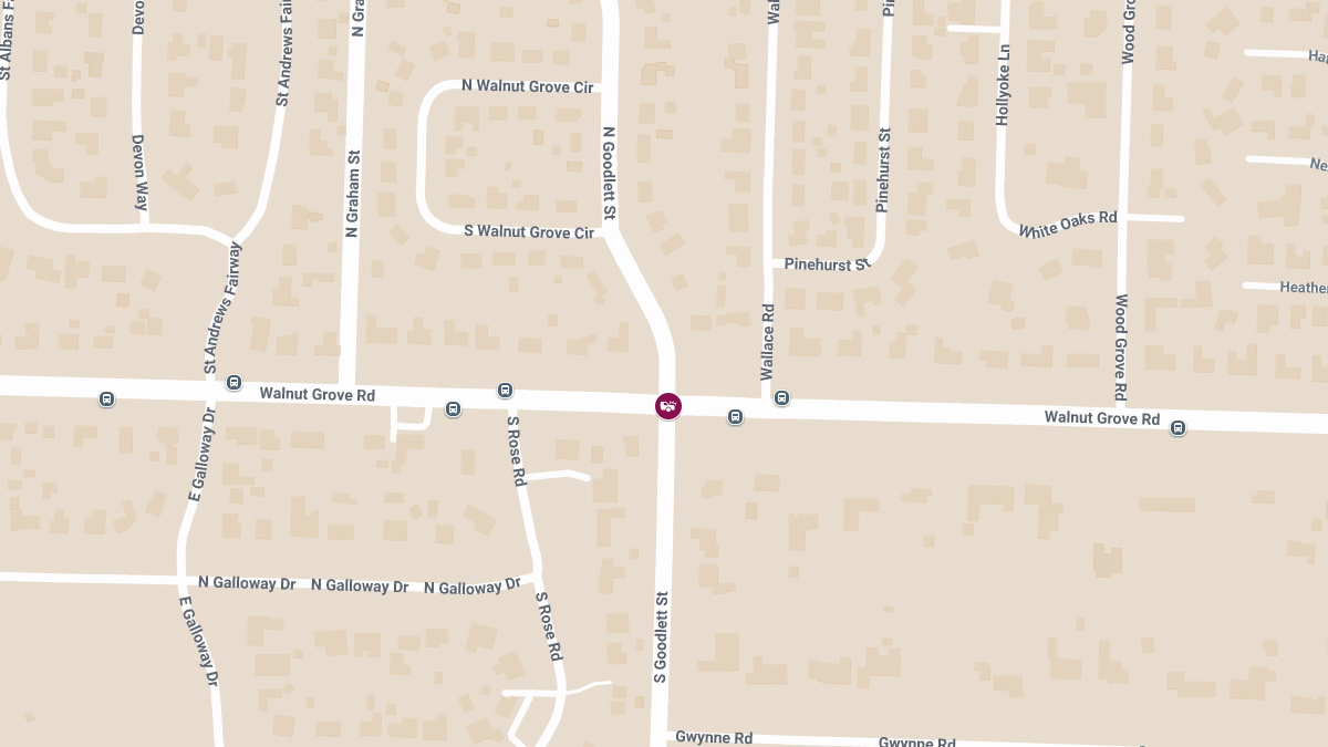 Injuries in Four-Car Accident at Walnut Grove Rd & S Goodlett St