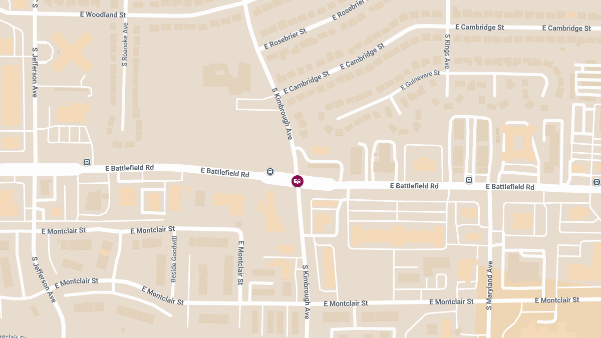 Injury Accident Reported at E Battlefield Rd & S Kimbrough Ave