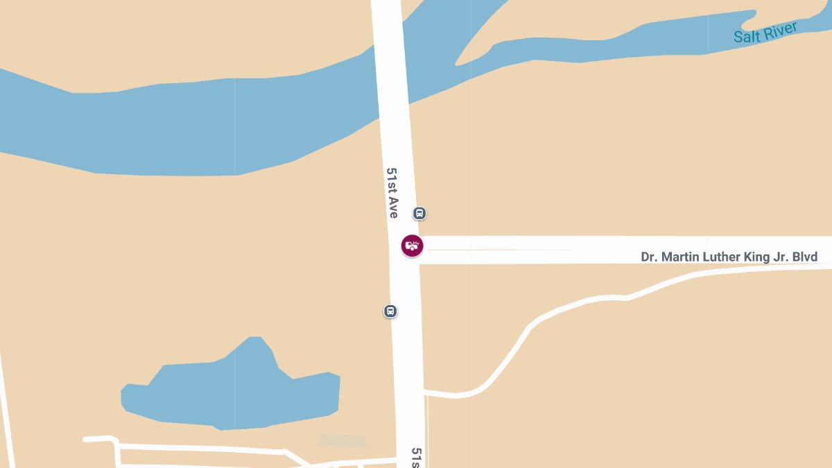 Injury Accident at 51st Ave & W Broadway Rd/Dr Martin Luther King Jr Blvd