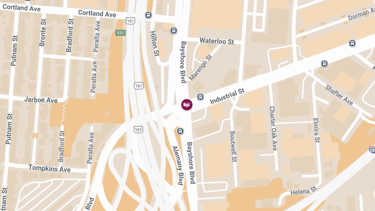 Injury Accident at Industrial St & Bayshore Blvd