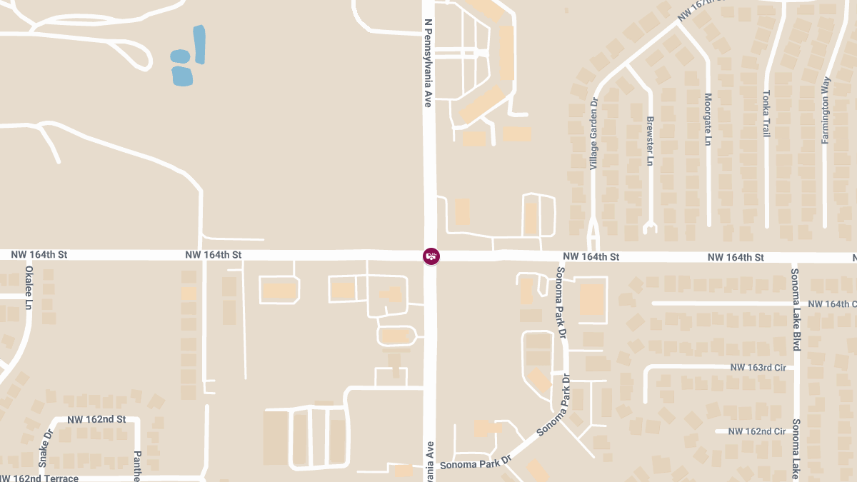 Injury Accident at NW 164th St & N Pennsylvania Ave
