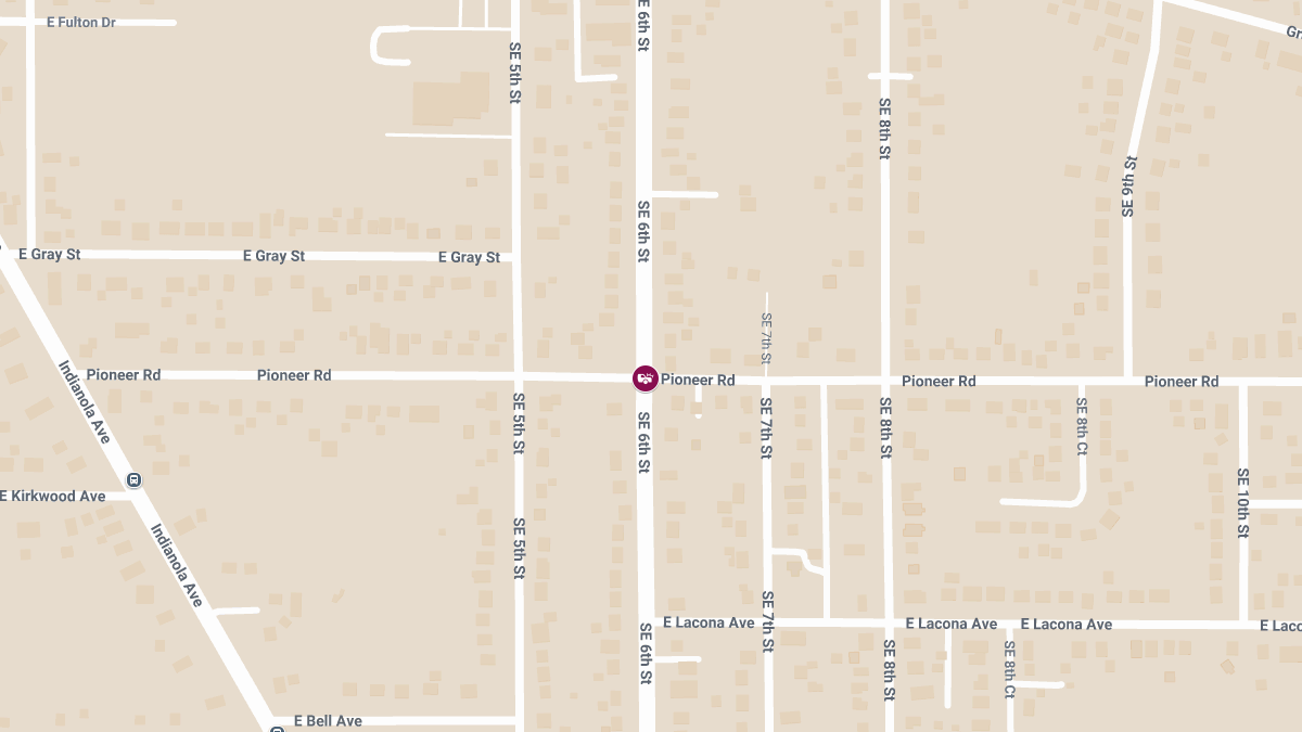Injury Accident at Pioneer Rd and SE 6th St