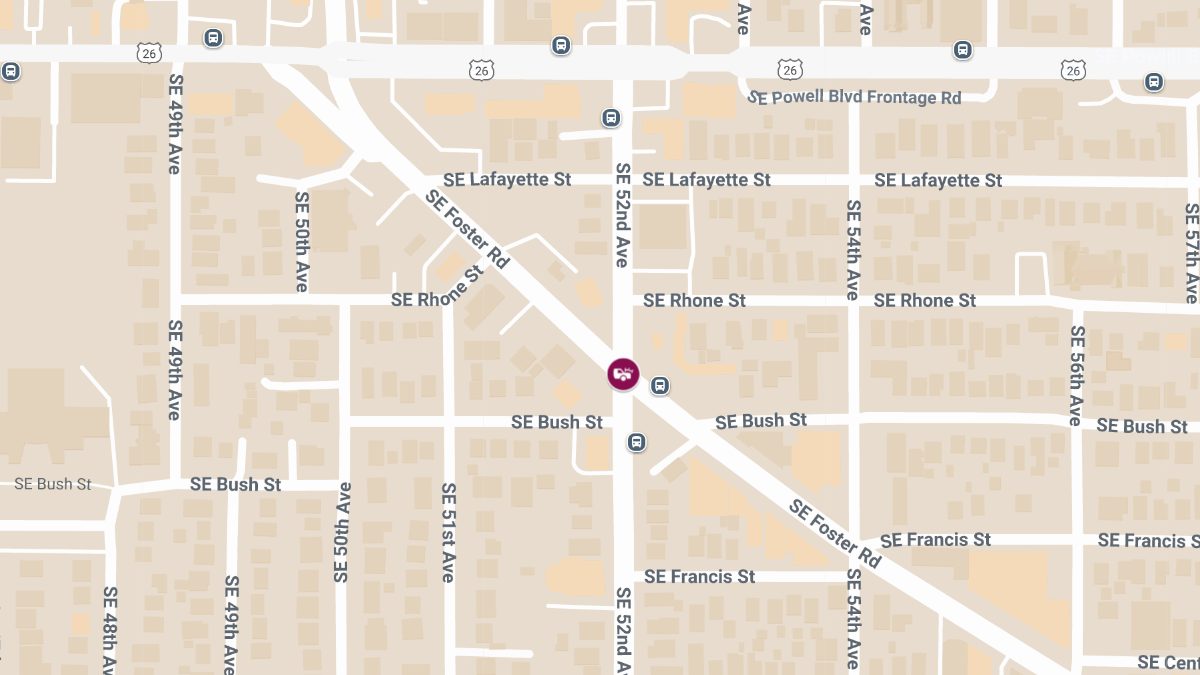 Injury Accident at SE 52nd Ave & SE Foster Rd