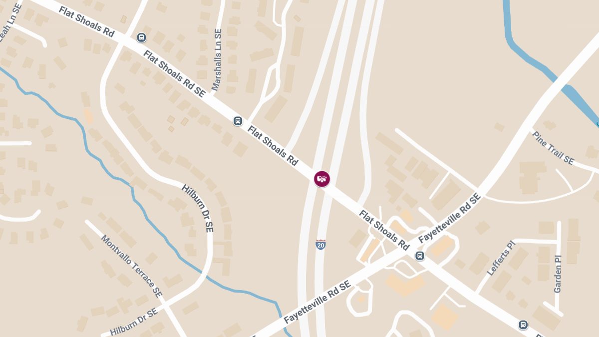 Injury Collision Reported on I-20 E at Flat Shoals Rd SE