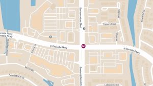 Injury Crash Causes Roadblock at E Osceola Pkwy & Buenaventura Blvd