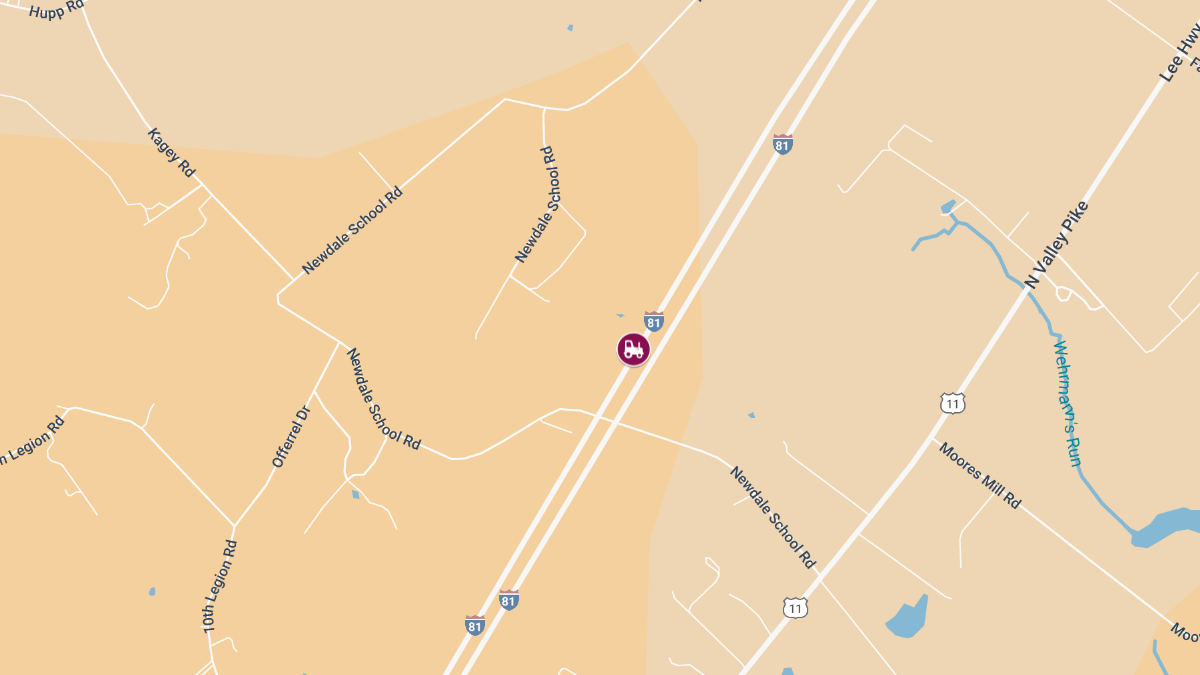 Injury Crash Involving Tractor-Trailer Shuts Down I-81 North at MM 268.3