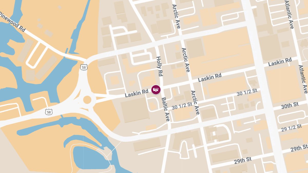 Injury Crash Near School on Chesapean Trail and Laskin Rd