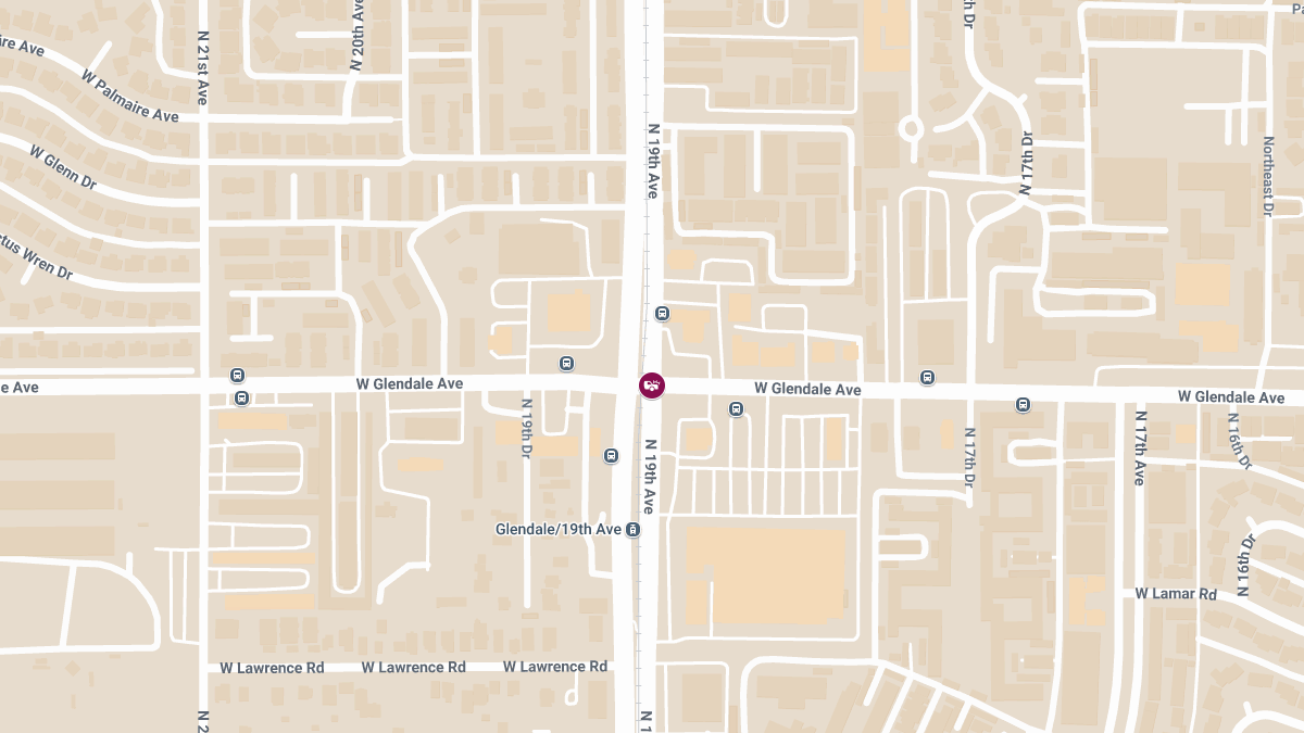 Injury Accident Reported at 19th Ave and Glendale Ave