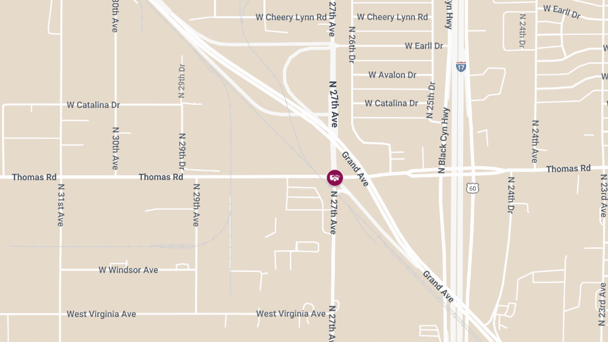 Injury Crash Reported at N 27th Ave/W Thomas Rd