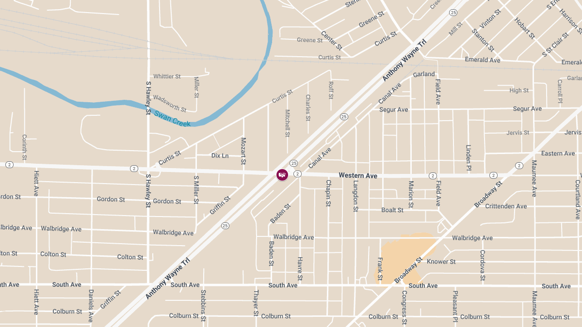 Injury Crash at Anthony Wayne Trail & Western Ave Near City Park