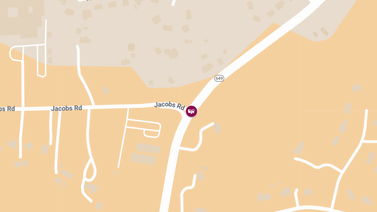 Injury Crash at Newbys Bridge Rd & Jacobs Rd