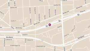 Injury Crash on I-690 Eastbound in Westside Area