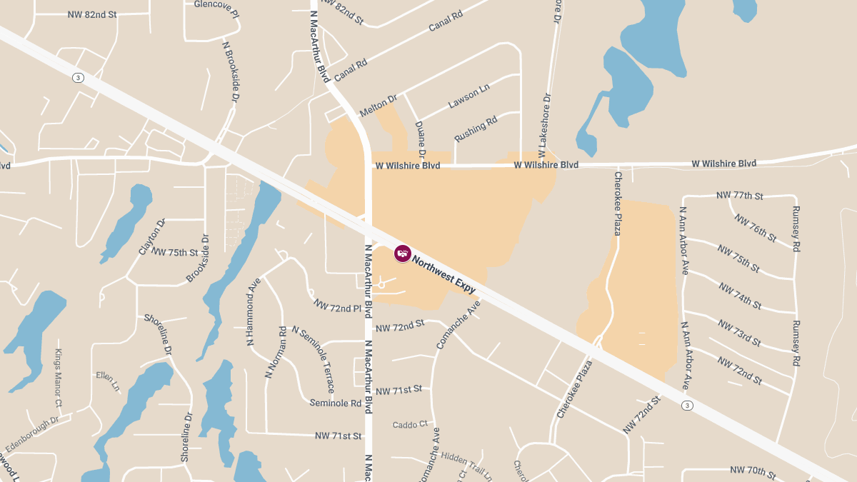 Injury Crash on NW Expressway at N Fair Rd