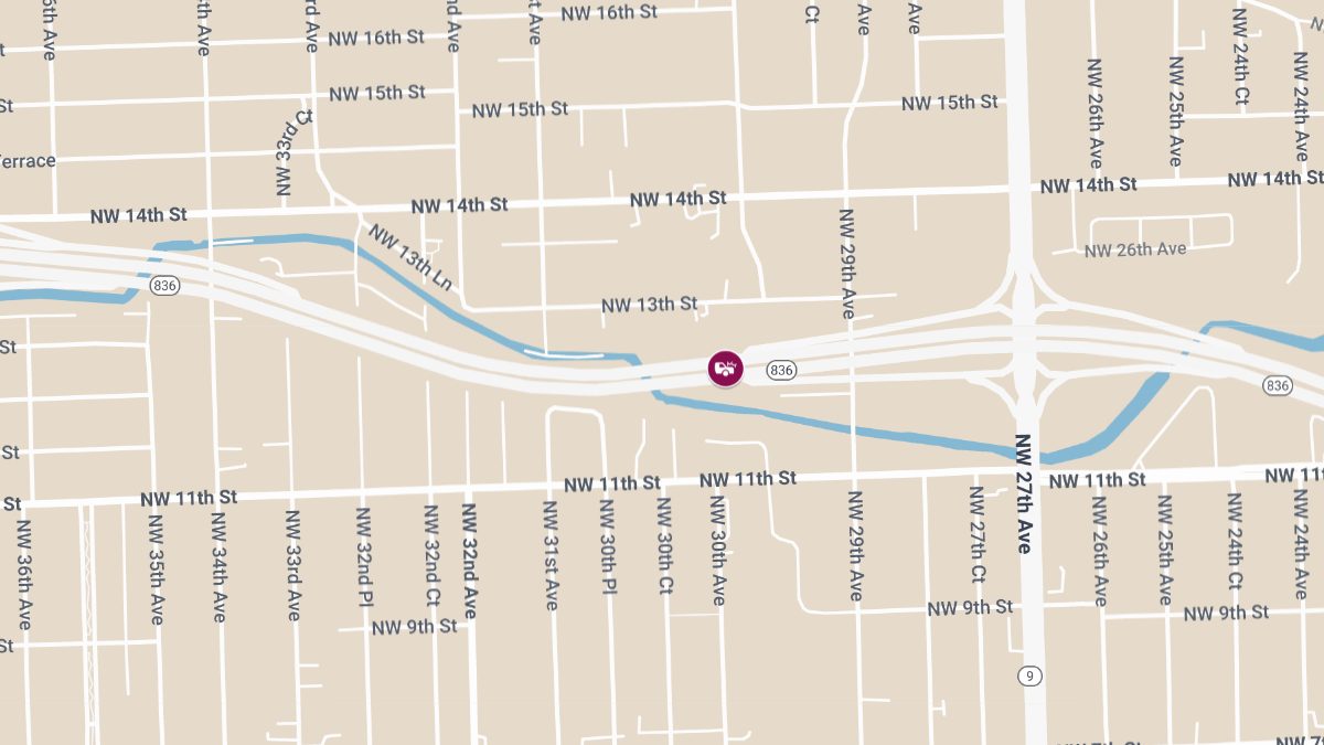 Injury Crash on SB SR-826 at NW 74th St Off-Ramp
