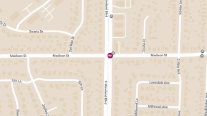 Injury in Two-Vehicle Crash at Madison St & Moreland Blvd