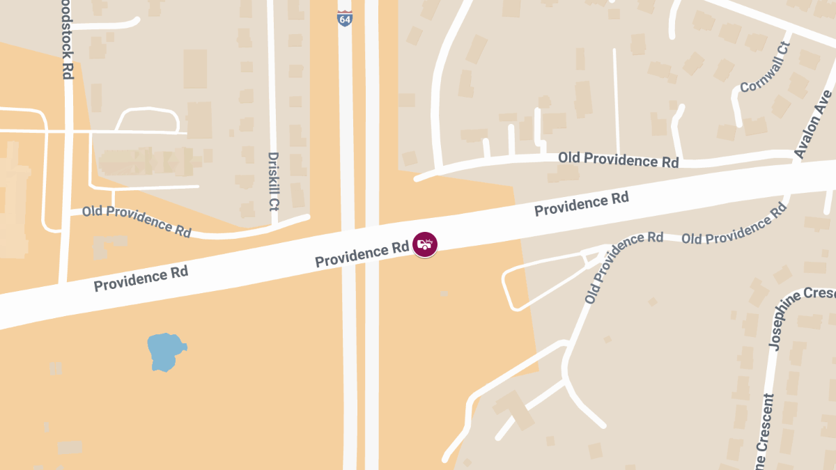 Man Injured in Rear-End Crash at Providence Rd & Kensfield Rd