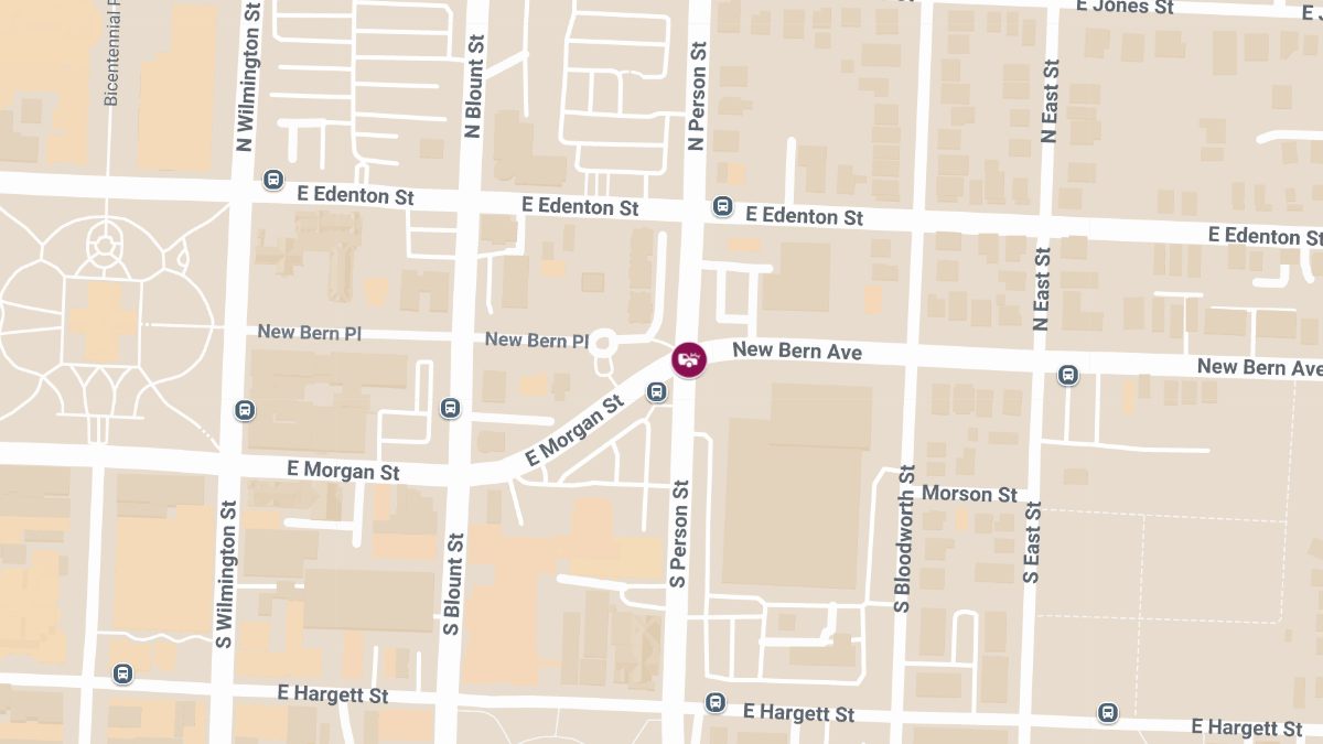 Motor Vehicle Crash at New Bern Ave & N Person St Causes Injuries