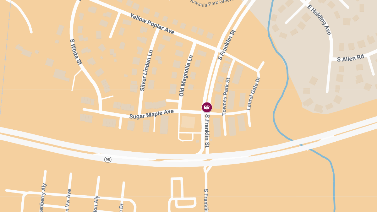 Motor Vehicle Crash with Injuries at Sugar Maple Ave & S Franklin St
