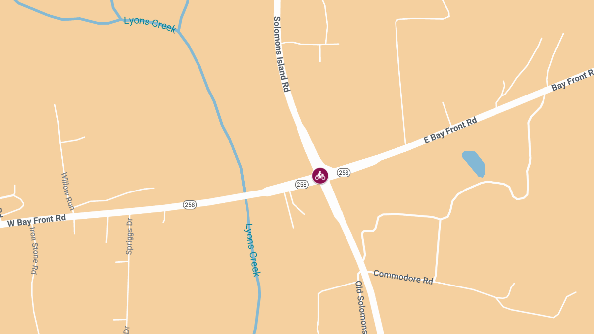 Motorcycle Collision at E Bay Front Rd & Solomons Island Rd Leaves Rider Injured