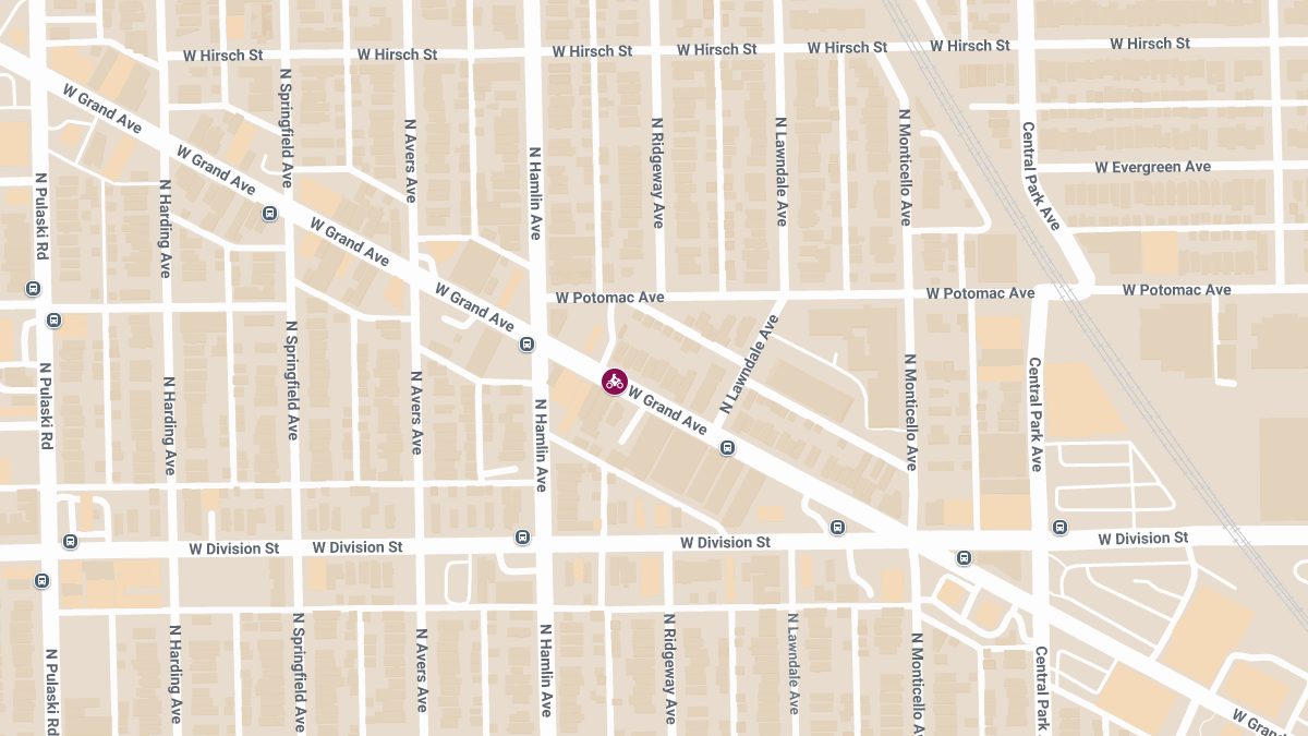 Motorcycle Crash on W Grand Ave, Injuries Reported