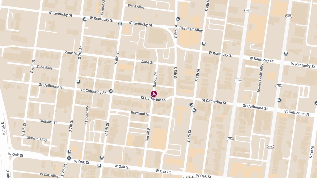 Motorcyclist Injured in Crash at St Catherine St & Garvin Pl