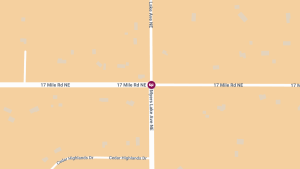 One Airlifted After Serious Crash at 17 Mile Rd NE & Myers Lake Ave NE