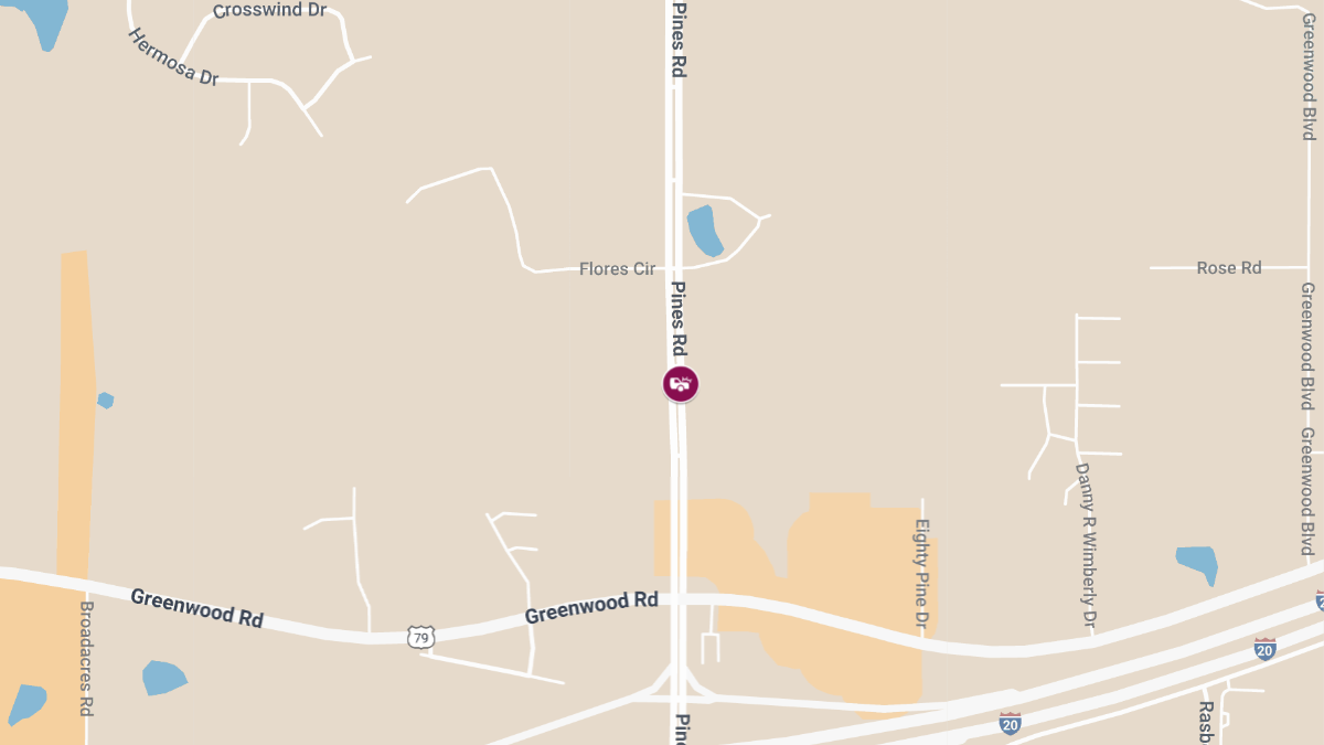 One Hospitalized After Two-Vehicle Crash on Pines Rd Near Tierra Dr