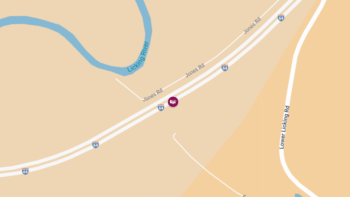 One Injured in Crash on I-64 Eastbound Near Newtown Rd