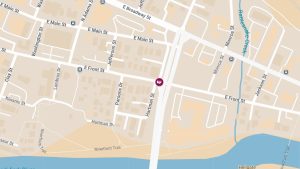 One Injured in Two-Car Crash at E Front St & Madison St