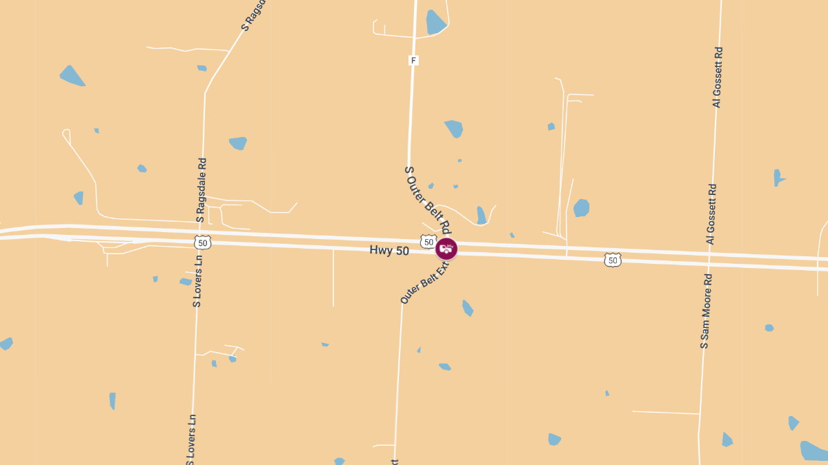 One Injured in Two-Vehicle Crash at US-50 and MO-F