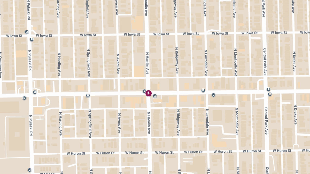 Pedestrian Crash at Chicago Ave & Hamlin Ave Causes Injuries